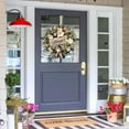 thumbnail image 6 of Spring Summer Wreath, Magnolia Wreaths for Front Door with Burlap Bow, Year Round Wreaths for Porch Farmhouse Patio Door Decor Housewarming Gift, 6 of 8