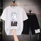 thumbnail image 1 of Chándal con estampado de Slam Dunk para hombre, camiseta de Anime japonés, pantalones cortos, conjunto de 2 piezas, traje informal de verano para exteriores, Manga corta, ropa de calle, 1 of 4