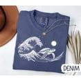 thumbnail image 2 of Comfort Colors Sea Turtle T-Shirt: Ocean Wave Graphic Tee, 2 of 4