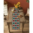 thumbnail image 5 of ERUNPONLY Aztec Vintage Table Runner - 90 Inch Long Southwest Tribe Classic Farmhouse Cotton and Linen Blended Dress Scarves Farmhouse Table Runner for Kitchen Dining, Coffee Table, 13"x90", 5 of 8