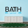 thumbnail image 3 of HYGIENE - We Love Bath Time Quotes Home Bathroom Decoration Sticker Splish Splash Lettering Art Design Vinyl Bedroom Wall Decal 30" x 12", 3 of 5