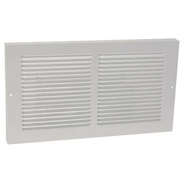 Return Air Baseboard Grille, 9.75 X 15.75, White, Steel(4MJW3)