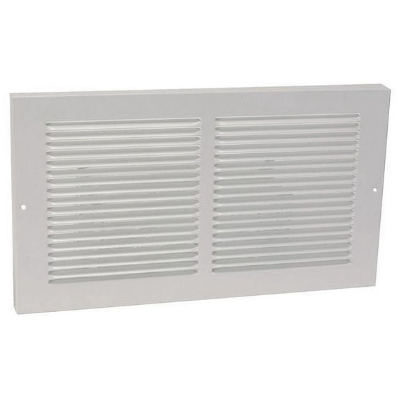 Return Air Baseboard Grille, 9.75 X 15.75, White, Steel(4MJW3)