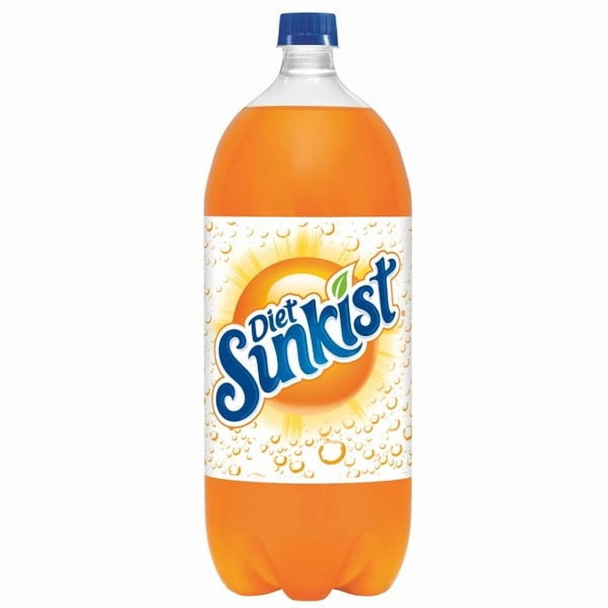Diet Sunkist Orange Soda, 2 Liter Bottles, 6 Pack