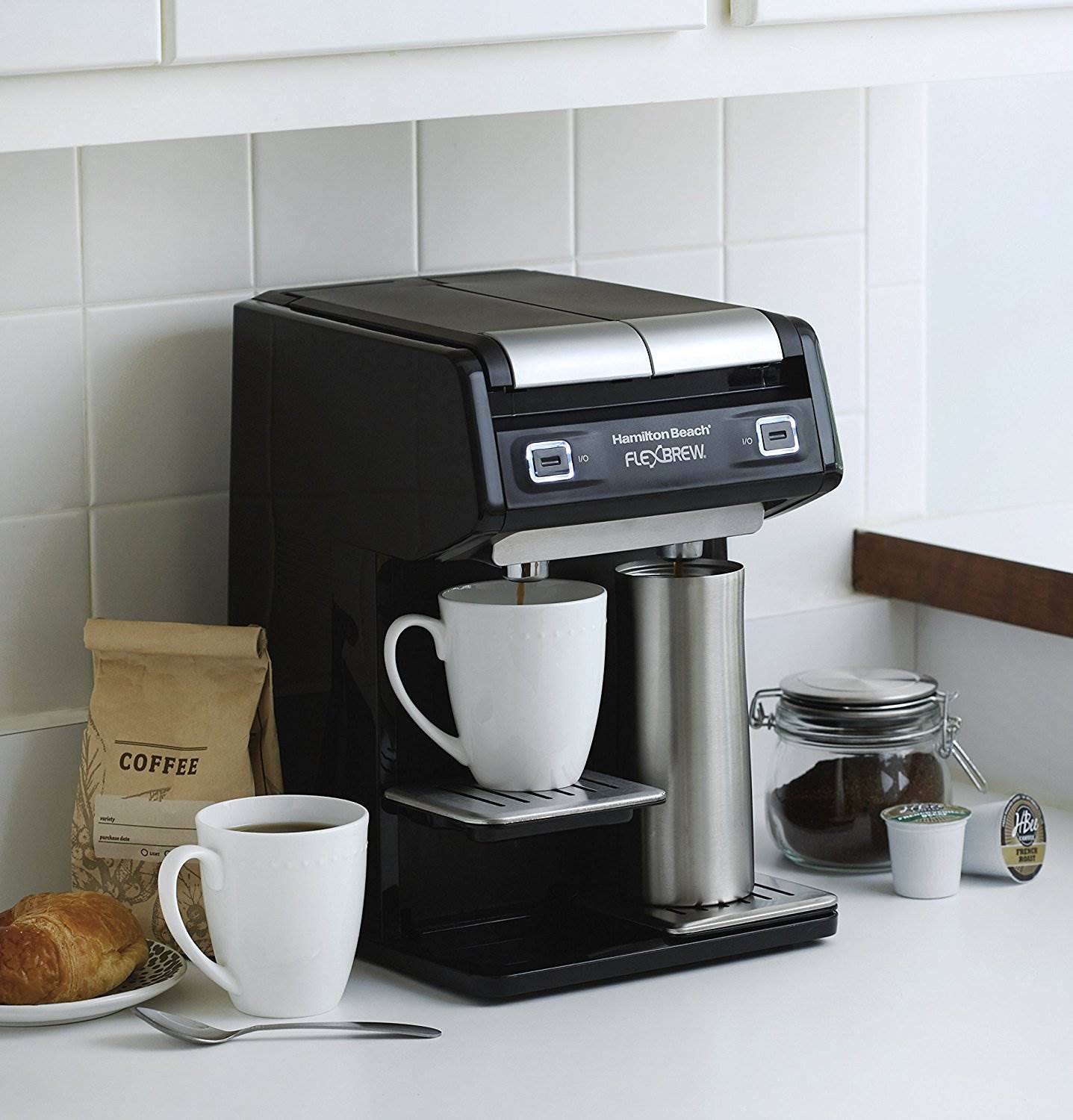 Hamilton Beach Dual FlexBrew Single Serve Pods Grounds Coffee Maker