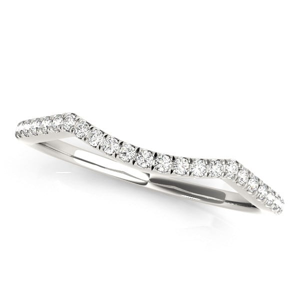 Pave set deals wedding bands