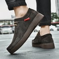 thumbnail image 2 of New Men's Loafers with Hand-Stitched Craftsmanship, British Style Casual Shoes, Versatile Work Sneakers Made of Genuine Pigskin Leather, Wear- and Fashionable and  Slip- Sole, 2 of 9