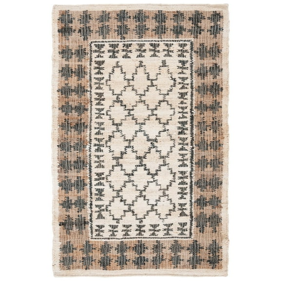 SAFAVIEH Kilim Bora Geometric Area Rug, Ivory/Grey, 5' x 8'