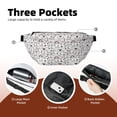 thumbnail image 4 of Naloa Cute Cat Print Running Belts for Men Women,Running Fanny Pack with 2-Zipper Pockets,Waterproof Waist Pack for Travel Hiking Running Outdoor Sports, 4 of 8