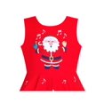 thumbnail image 4 of Girls Dress Red Santa Claus Printed Christmas Party Winter Holiday 5 Years, 4 of 6