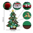 thumbnail image 4 of Árbol de Navidad de fieltro JanHm DIY 3 pies con 26 adornos para niños, 4 of 4