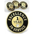 thumbnail image 2 of PinMart Gold Plated Excellence in Service Year Award Lapel Pin – Metal Enamel Workplace Reward Pin w/Rhinestone – 1-60 Years Pins for Long Standing Employees, 2 of 4