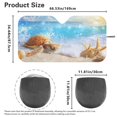 thumbnail image 7 of HUIACONG Sea Turtle Print Car Windshield Sun Shade UV Reflective Foldable Car Foldable Visor for Most Cars Universal Windshield Most Sedans SUV Truck, 7 of 7