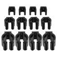 thumbnail image 1 of TABLZONE 12Pcs Black Wall Cue Clamp and Fishing Pole Rack Lock for Organized Storage, 1 of 8