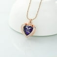 thumbnail image 4 of Heart Urn Necklace for Ashes Cremation Angel Wings Heart Urn Necklaces Ashes Urn Jewelry for Women Men with Birthstone Mini Keepsake Urn Memorial Ash Jewelry, 4 of 7