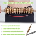thumbnail image 5 of Wooden Massager Handheld Roller,Trigger Point Massager Stick for Fascia,Cellulite,Muscle Abdomen,Leg Back Stomach Waist Body Therapy Massager,Muscle Belly Relief Tool(12 Rotatable Rollers), 5 of 5
