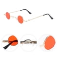 thumbnail image 3 of Shisuyan men round sunglasses Punk Style Metal UV Protection 1 Set for Men Club, 3 of 8