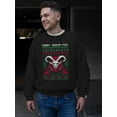 thumbnail image 2 of Merry Kramp-Mas Ugly Sweater Holiday Retro Men's Sweatshirt, 2 of 4
