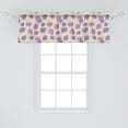 thumbnail image 2 of Ambesonne Aloha Window Valance, Leaves Pattern Grunge Style, 54" X 18", Lavender Lilac, 2 of 3