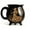 B, variant on JHyouerji 12oz Witch Ceramic Mug 400ML Matte Spooky Halloween Brew Coffee Tea Cup Bar Tabletop Decor