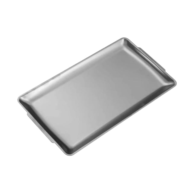 Bandeja para servir, bandeja organizadora decorativa, plato rectangular para cena, bandeja para servir de acero inoxidable para hornear, hotel y uso 36x20cm