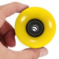 thumbnail image 4 of Unique Bargains Roues de Longboard 60 mm avec Roulements ABEC-9 Roues de Rue pour Planches à Roulettes Cruiser 80 A, Noir Jaune Lot de 4, 4 of 4