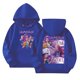 thumbnail image 1 of Moonsky Sudadera con capucha y cordón HUNTRX, estampado de grupo de chicas coreanas, jersey corto, suave y cómodo, top de manga larga para primavera y otoño. Azul marino 100, 1 of 4