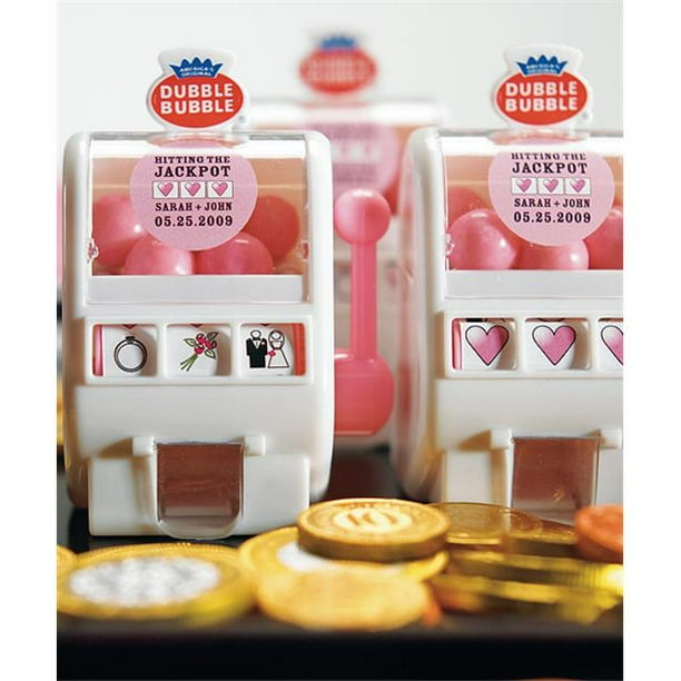 Weddingstar Mini Slot Machine Bubble Gum Dispenser
