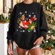 thumbnail image 2 of Sudaderas Navideñas Para Mujer Invierno Navidad Perro Impresión Clásica Jersey Suelto Tops Odeerbi ODB208749, 2 of 6