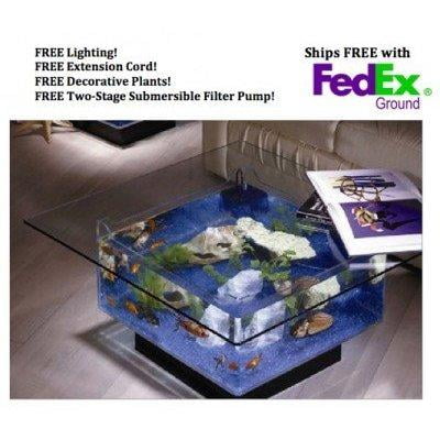 Midwest Tropical 675 24 Wide Aqua Coffee Table Aquarium 25
