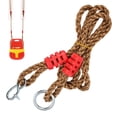 thumbnail image 3 of Cuerda Swing, Figura 8 Hebilla de Metal de Acero inoxidable Oso 440 lb Cuerda de Escalada, Fácil de Usar Para Swyming Swymock de Columpios en Casa Hamaca, 3 of 7