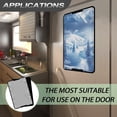 thumbnail image 6 of Psesaysky RV Door Window Shade Half-Fold Design Camper Door Window Cover UV Protection 17.3"x26" for RV Camper Trailer (Snow Landscape Forest), 6 of 7