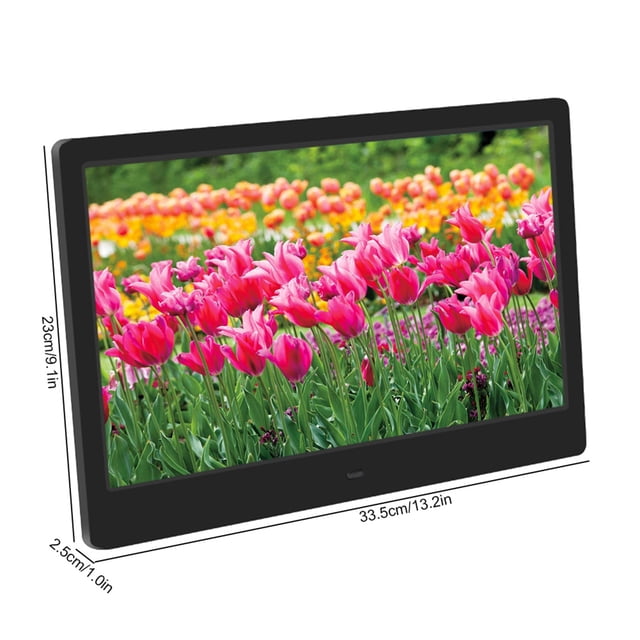 Digital Photo Frame 14inch HD Wide Screen Electronic Album Music Movie Player for Home Office Use