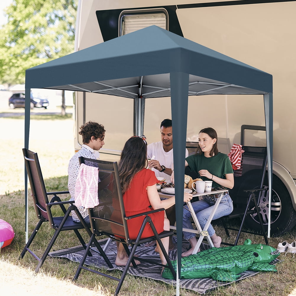 Aimee Lii 78"x78" Canopy Tent Awnings for Decks, Backyard Canopy Gazebo, Awnings for Patio Waterproof, Outdoor Patio Awnings for Party Camping BBQ Events, Blue Aimee Lii 78"x78" Canopy Tent Awnings for Decks, Backyard Canopy Gazebo, Awnings for Patio Waterproof, Outdoor Patio Awnings for Party Camping BBQ Events, Blue