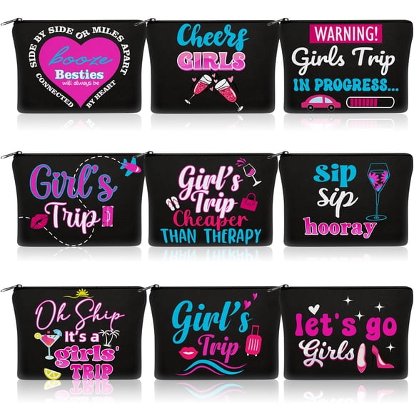 Set de neceser de maquillaje Reginary para niñas, 9 unidades, de Cosmetic Bags