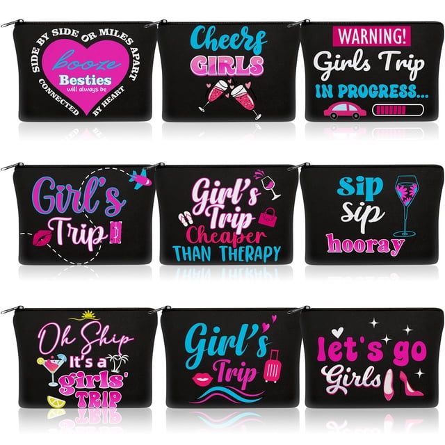 Set de neceser de maquillaje Reginary para niñas, 9 unidades, de Cosmetic Bags