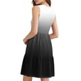 thumbnail image 6 of TaTaai Women's Spring Summer Print Dress V-Neck Sleeveless Button Front Solid Color Loose Casual Midi Long Dress for Daily Home Beach Wear Gift, 6 of 7