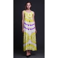 thumbnail image 3 of Bimba Robe Longue Sans Manches à Bretelles Spaghetti Imprimée Teinture sur Nœuds en Rayonne pour Femmes - TTTG, 3 of 4