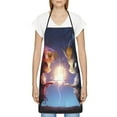 thumbnail image 3 of Easygdp Dreamy Forest Elf Apron Waterdrop Resistant with 2 Pockets,Oil Resistant Cooking Kitchen Chef Apron for Women Men, 3 of 7