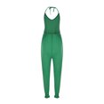 thumbnail image 4 of Jumpsuits for Women Halter Backless Summer Rompers Beam Foot Long Pants One Piece Outfits Playsuits with Pockets, 4 of 6