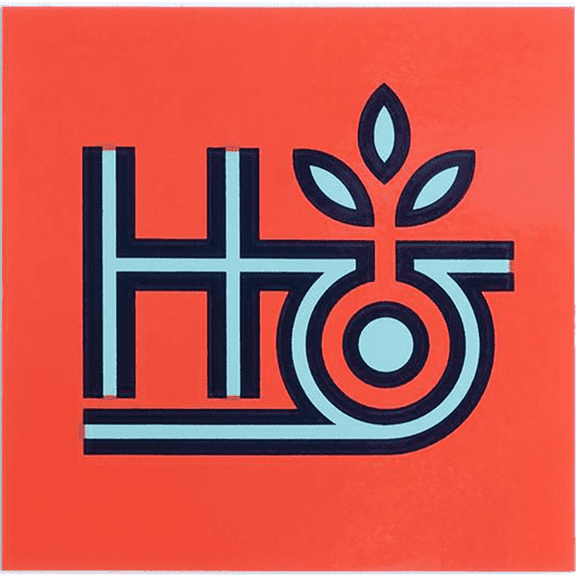 Habitat Tritone Pod Decal Red , 1 Decal