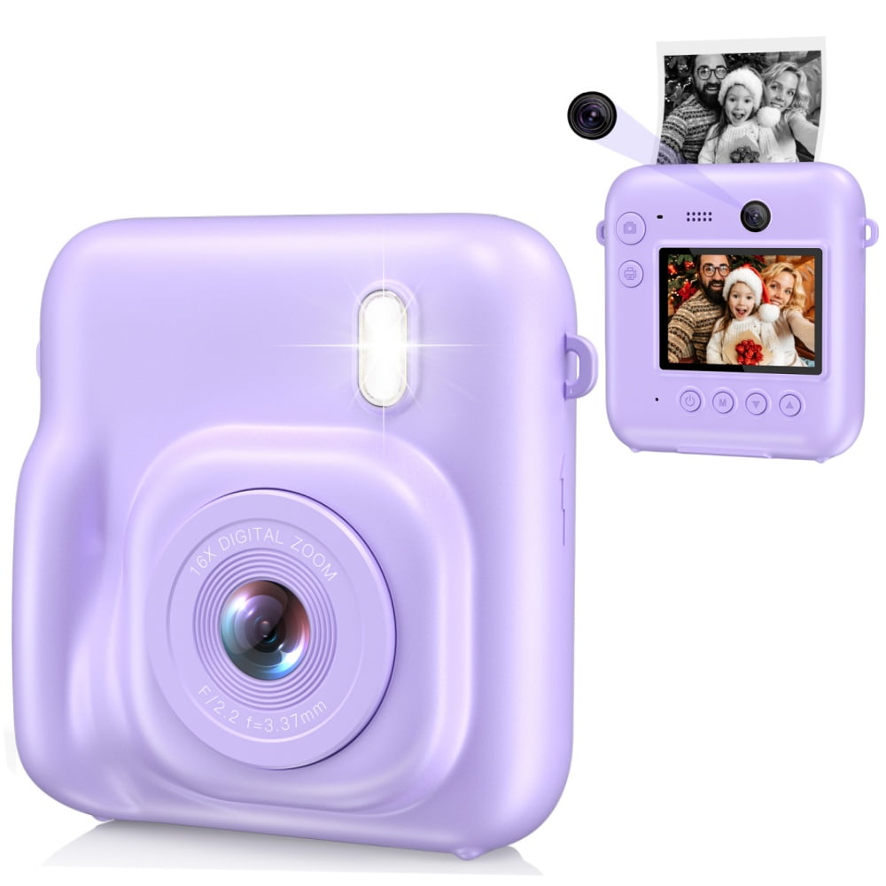 30 MP Kids Camera Instant Print,Birthday Gifts for Kids Age 3-12,Selfie Digital Camera,Toddler Portable Travel Camera Toy for 4 5 6 7 8 9 Year Old Boys Girls