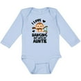 thumbnail image 3 of Inktastic Monkey I Love Hanging out with My Auntie Boys or Girls Long Sleeve Baby Bodysuit, 3 of 5