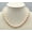 Pink, variant on Real 7-8mm Natural Multicolor Freshwater Cultured Rice Pearl Necklace 18"-White