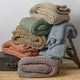 thumbnail image 5 of Cooling knitted weight blanket, handmade chunky knitted weight blanket Black, 5 of 5