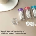 thumbnail image 6 of Contacts Lens Case Container Travel Solid Color Lens Box Removable Case, 6 of 21