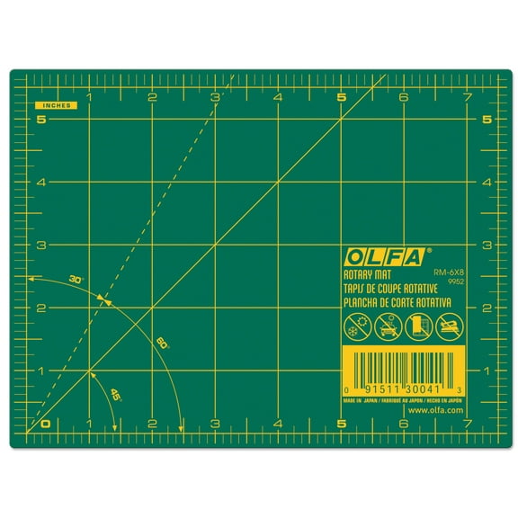 Olfa Gridded Cutting Mat, 6" x 8"
