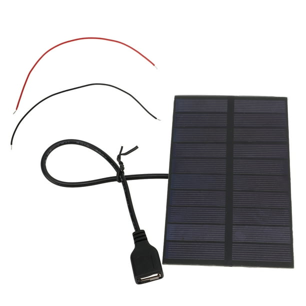 Paneles solares de bricolaje de silicio monocristalino, paneles solares de bricolaje de silicio monocristalino de 1,5 W 5 V Diseño fácil de usar del panel solar en V
