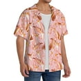 thumbnail image 2 of Wukai Pink Cockatoo Birds Men's Casual Short-Sleeve Button Down Shirt,Cuban Shirts for Men,Mens Short Sleeve Dress Shirts-4X-Large, 2 of 5