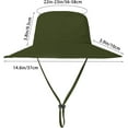 thumbnail image 5 of YEKEYI Boonie Hat UPF 50+ Cooling Sun Hat for Men and Women,Wide Brim Bucket Hats with UV Protection for Safari Hiking Beach, 5 of 6